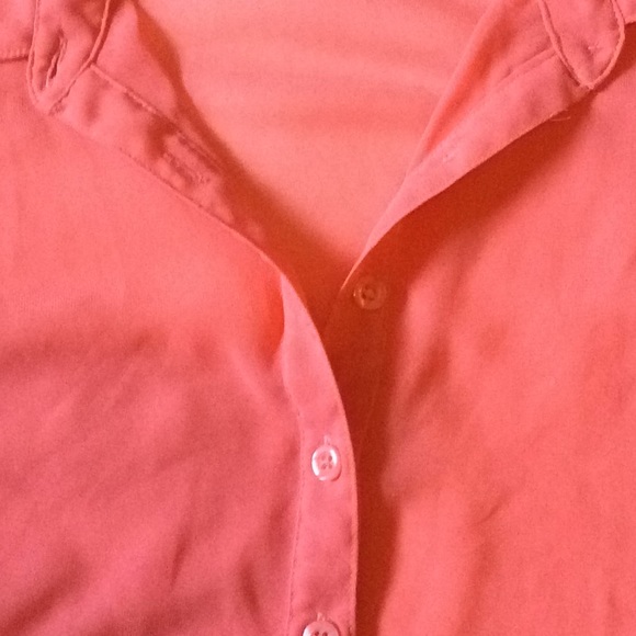 XXI Small/Petite pink button down blouse - Picture 3 of 5